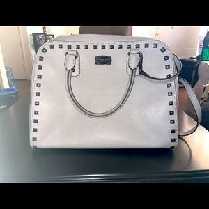 Gray Studded Michael Kors purse